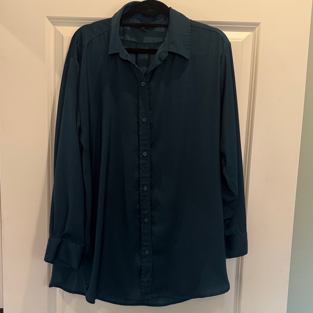 Banana Republic Deep Teal Button Down Shirt